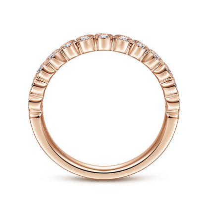 Crete - 14K Rose Gold Diamond Anniversary Band