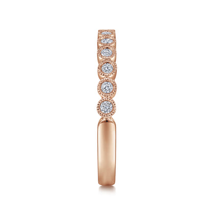 Crete - 14K Rose Gold Diamond Anniversary Band