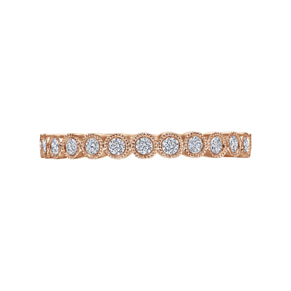 Crete - 14K Rose Gold Diamond Anniversary Band
