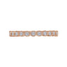 Straight Wedding Ring in 14k Rose Gold with Round Natural Diamond at Gabriel & Co.