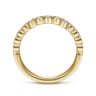 Straight Wedding Ring in 14k Yellow Gold with Round Natural Diamond at Gabriel & Co.