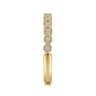 Straight Wedding Ring in 14k Yellow Gold with Round Natural Diamond at Gabriel & Co.