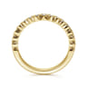 Straight Wedding Ring in 14k Yellow Gold with Round Natural Diamond at Gabriel & Co.