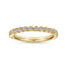 Straight Wedding Ring in 14k Yellow Gold with Round Natural Diamond at Gabriel & Co.