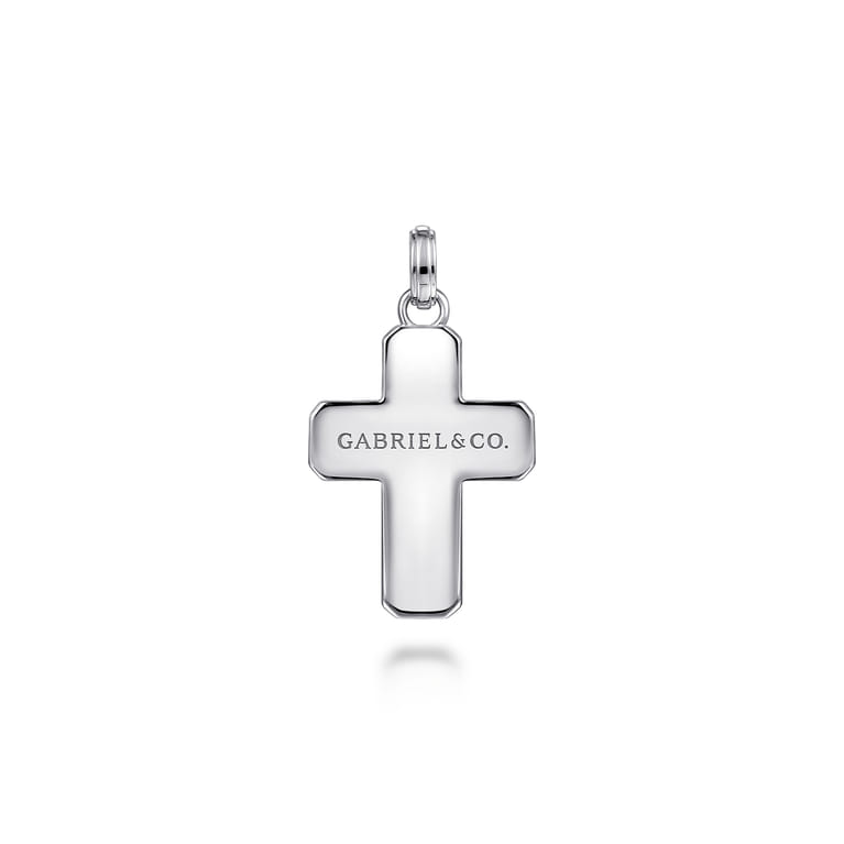 Cross 925 Sterling Silver Black Spinel - Shot 2