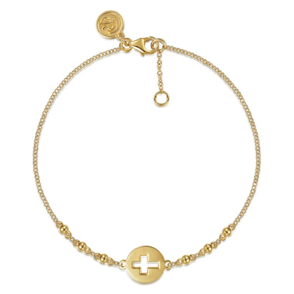 Cross Bracelet 14K Yellow Gold Bujukan