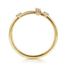 Cross Ring 14K Yellow Gold Diamond 0.08ct - 0.08 ct