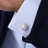 Cufflinks Twisted Rope Trim 925 Sterling Silver