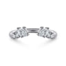 Open Ring Wedding Ring in 14k White Gold with  Natural Diamond at Gabriel & Co.