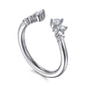 Open Ring Wedding Ring in 14k White Gold with  Natural Diamond at Gabriel & Co.