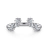 Open Ring Wedding Ring in 14k White Gold with Round Natural Diamond at Gabriel & Co.