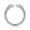 Open Ring Wedding Ring in 14k White Gold with Round Natural Diamond at Gabriel & Co.