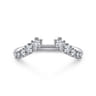 Open Ring Wedding Ring in 14k White Gold with Round Natural Diamond at Gabriel & Co.