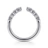 Open Ring Wedding Ring in 14k White Gold with Round Natural Diamond at Gabriel & Co.