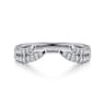 Open Ring Wedding Ring in 14k White Gold with Round Natural Diamond at Gabriel & Co.