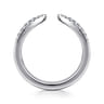 Open Ring Wedding Ring in 14k White Gold with Round Natural Diamond at Gabriel & Co.