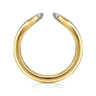 Open Ring Wedding Ring in 14k Yellow/white Gold with Round Natural Diamond at Gabriel & Co.