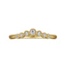 Curved Wedding Ring in 14k Yellow Gold with Round Natural Diamond at Gabriel & Co.