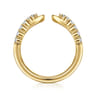Open Ring Wedding Ring in 14k Yellow Gold with Round Natural Diamond at Gabriel & Co.