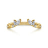 Open Ring Wedding Ring in 14k Yellow Gold with Marquise Natural Diamond at Gabriel & Co.
