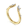 Open Ring Wedding Ring in 14k Yellow Gold with Marquise Natural Diamond at Gabriel & Co.