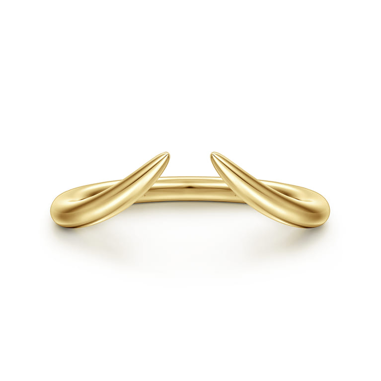 Open Ring Wedding Ring in 14k Yellow Gold with   at Gabriel & Co. - Shot 1