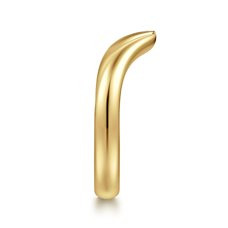 Open Ring Wedding Ring in 14k Yellow Gold with   at Gabriel & Co. - Shot 4