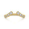 Open Ring Wedding Ring in 14k Yellow Gold with Round Natural Diamond at Gabriel & Co.