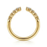 Open Ring Wedding Ring in 14k Yellow Gold with Round Natural Diamond at Gabriel & Co.