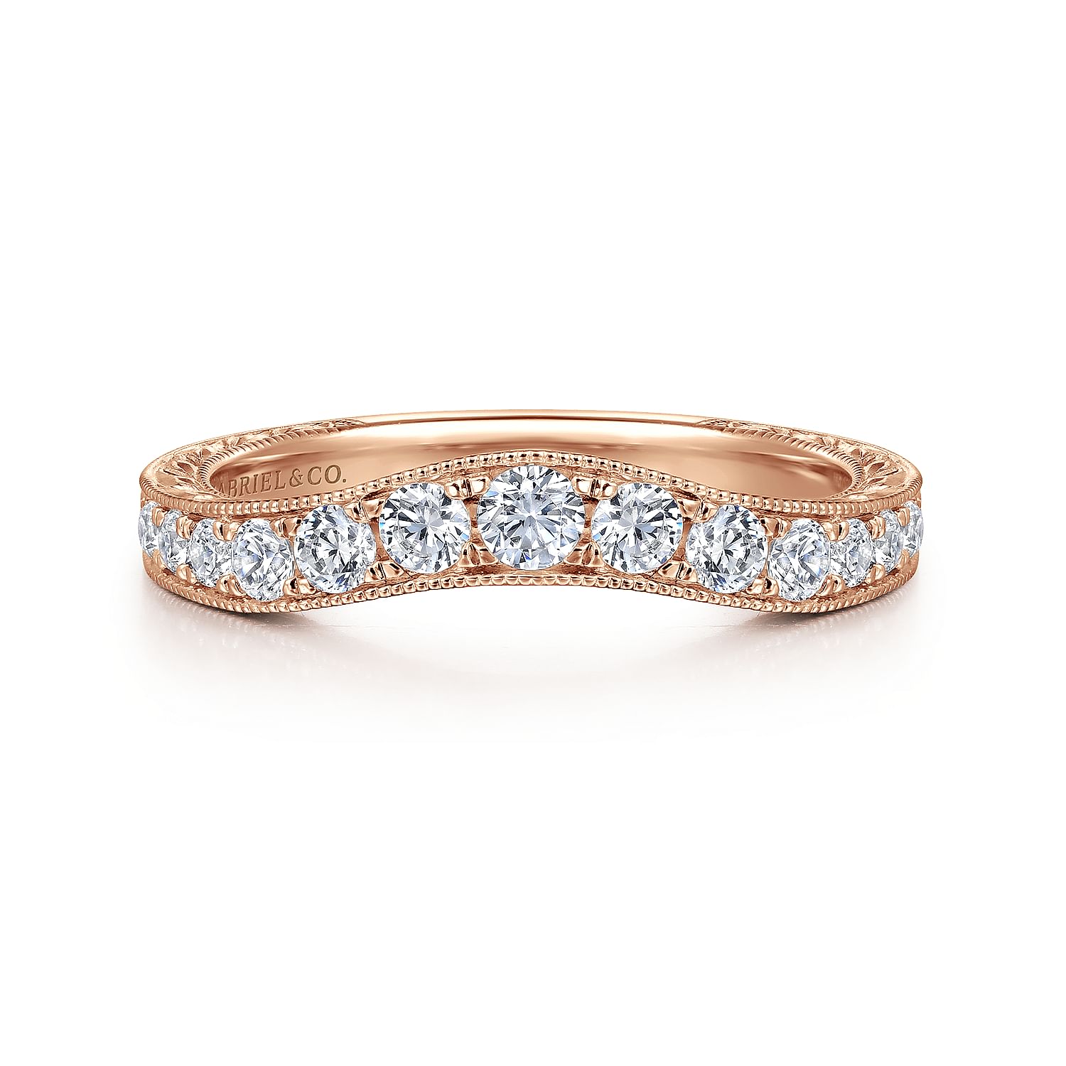 Vintage rose gold eternity ring discount