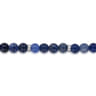 DDG - Diamonds Do Good 925 Sterling Silver 6mm Blue Sodalite Bead and Diamond Bracelet - 0.01 ct