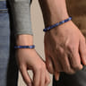 DDG - Diamonds Do Good 925 Sterling Silver 6mm Blue Sodalite Bead and Diamond Bracelet - 0.01 ct