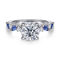 Damiana---14K-White-Gold-Round-Sapphire-and-Diamond-Engagement-Ring1
