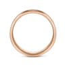 Daniel - 14K Rose Gold 6mm - Carved Men's Wedding Band in Satin Finish