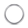 Daniel - 14K White Gold 6mm - Carved Men's Wedding Band in Satin Finish
