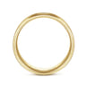 Daniel - 14K Yellow Gold 6mm - Carved Men's Wedding Band in Satin Finish