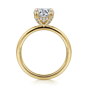 Daniele - 14K Yellow Gold Round Diamond Engagement Ring