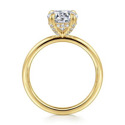Daniele - 14K Yellow Gold Round Diamond Engagement Ring