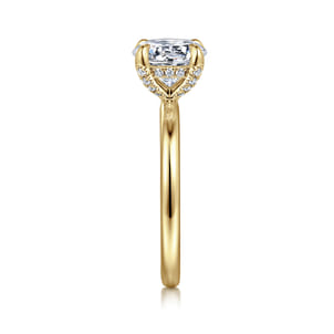 Daniele - 14K Yellow Gold Round Diamond Engagement Ring