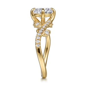 Darcie - 14K Yellow Gold Round Diamond Engagement Ring