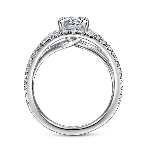 Darsha - 14K White Gold Round Diamond Engagement Ring - 0.6 ct - Shot 2