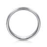 Declan - 14K White Gold 6mm - Carved Men's Wedding Band in Satin Finish
