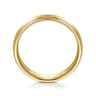 Declan - 14K Yellow Gold 6mm - Carved Men's Wedding Band in Satin Finish