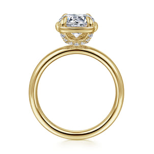Deedie - 14K Yellow Gold Round Diamond Engagement Ring