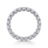 Eternity Band Wedding Ring in 14k White Gold with Round Natural Diamond at Gabriel & Co.