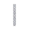 Eternity Band Wedding Ring in 14k White Gold with Round Natural Diamond at Gabriel & Co.
