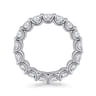 Eternity Band Wedding Ring in 14k White Gold with Round Natural Diamond at Gabriel & Co.