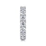 Eternity Band Wedding Ring in 14k White Gold with Round Natural Diamond at Gabriel & Co.