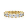 Eternity Band Wedding Ring in 14k Yellow Gold with Round Natural Diamond at Gabriel & Co.