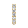 Eternity Band Wedding Ring in 14k Yellow Gold with Round Natural Diamond at Gabriel & Co.